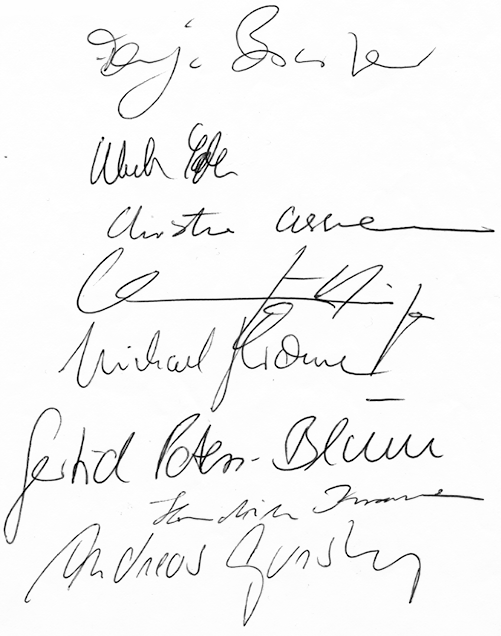 Unterschriften der Grndungsmitglieder